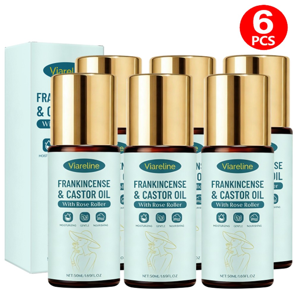 Frankincense Castor Oil Roller - Organic Cold-Pressed 50ml