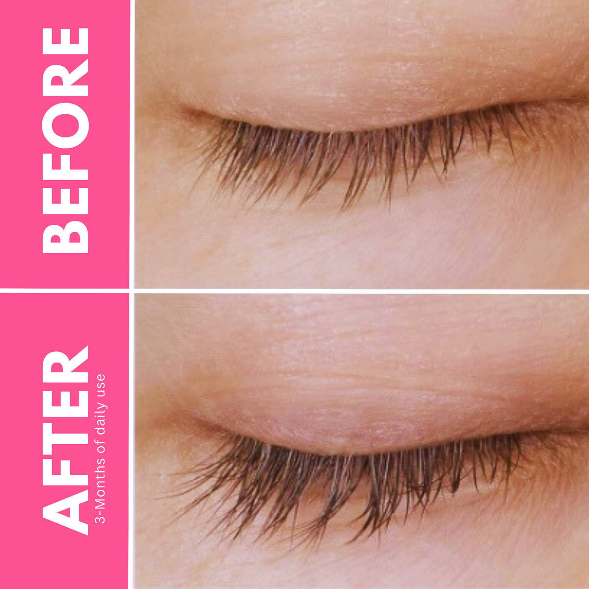 Lash Enhancing Serum for Longer Thicker Natural Lashes - 3-Month Supply