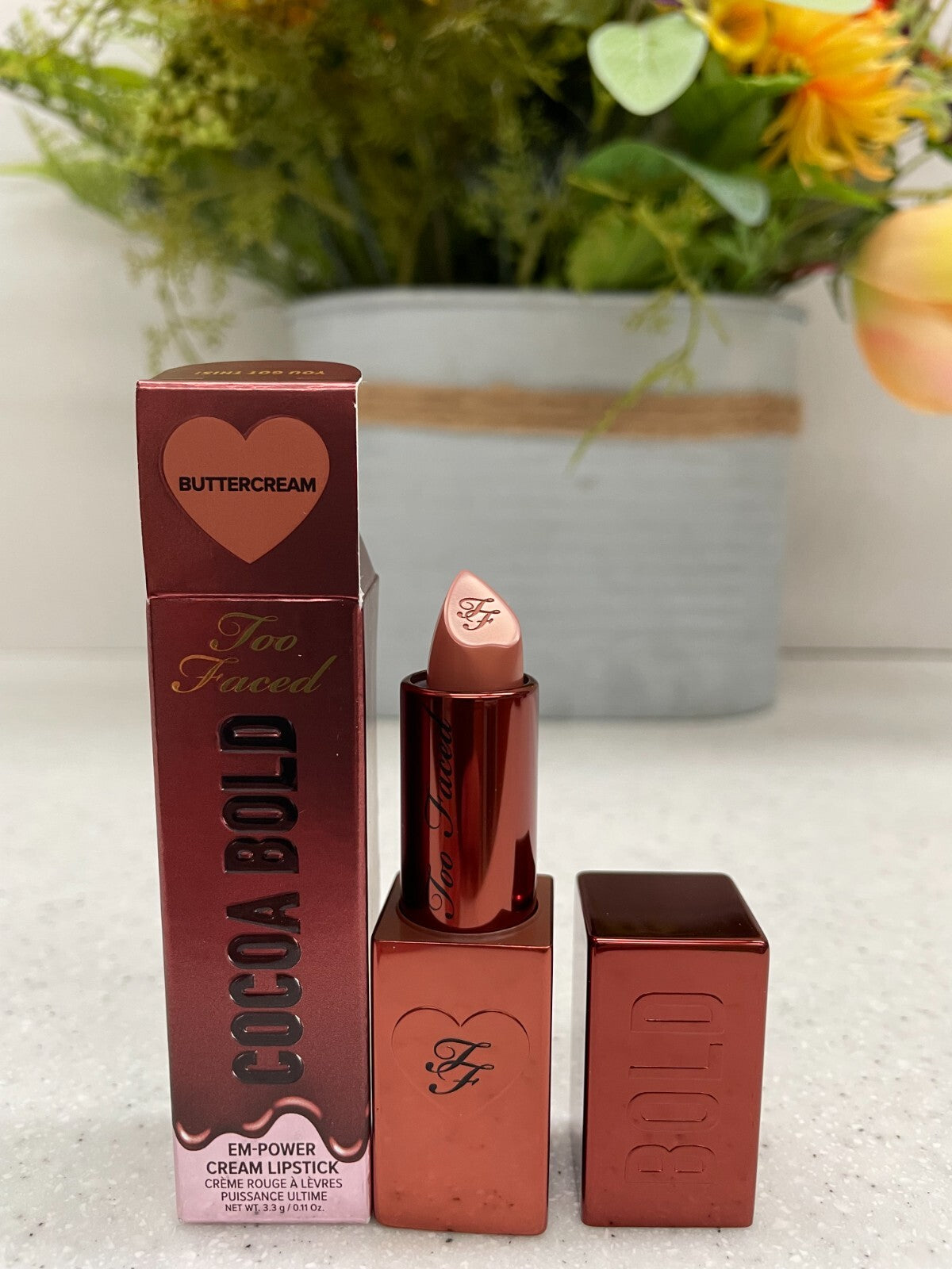 Cream Lipstick - Cocoa Nude Shades with Bold, Butter Texture - Multiple Variants