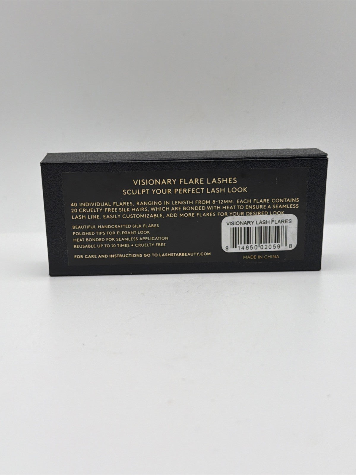 Individual False Flare Eyelashes 40 Black Silk Lashes for Natural Look