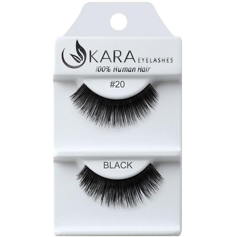 6 Pairs 100% Human Hair False Eyelashes - Kara Assorted Styles