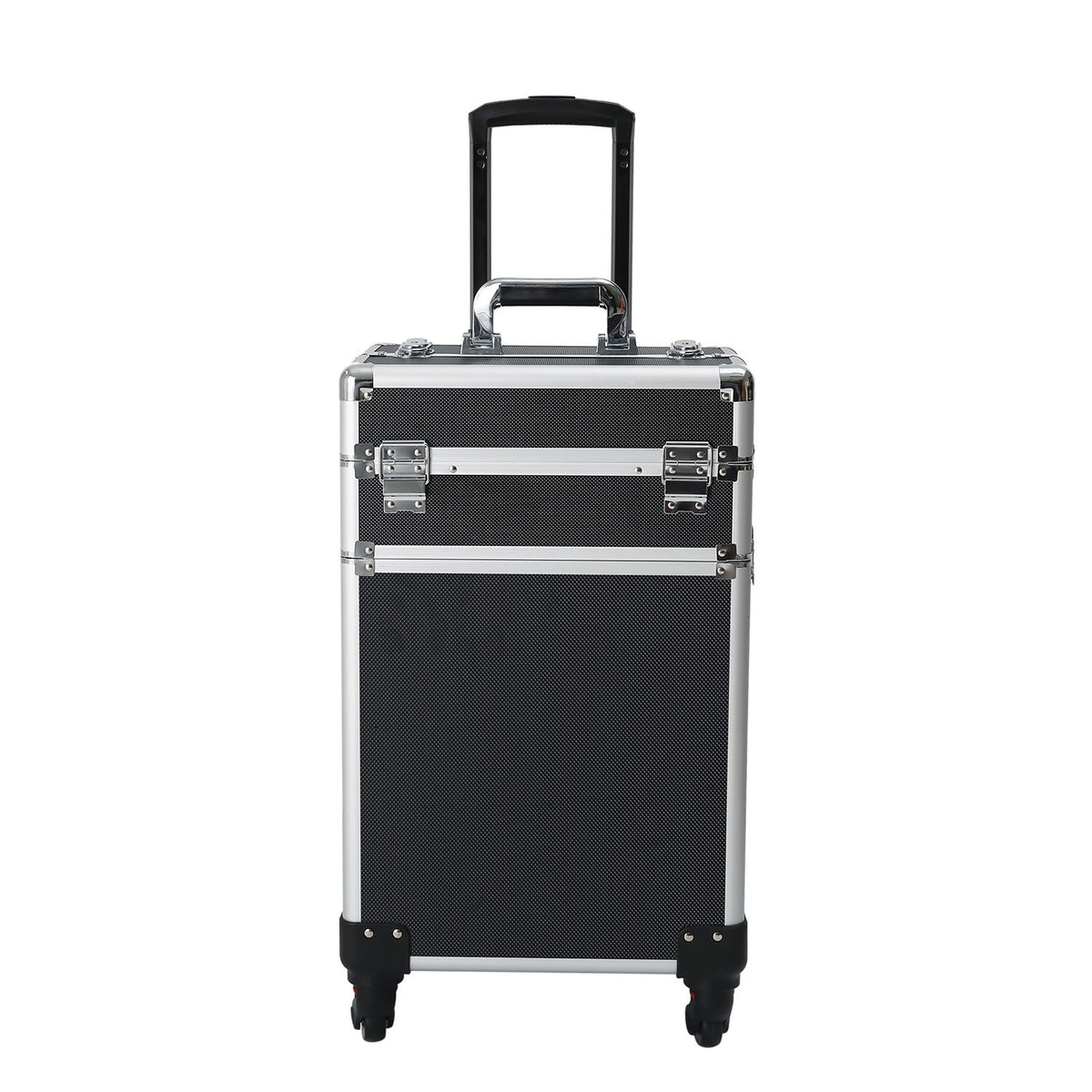 Interchangeable Professional Rolling Makeup Brush Case with Wheeled Design