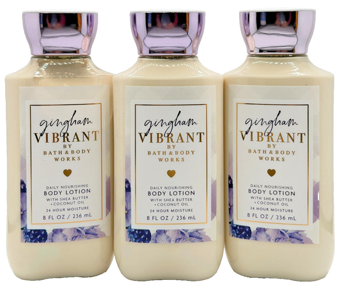 Bath & Body Works Gingham Vibrant Body Lotion, 8 oz (3-Pack)