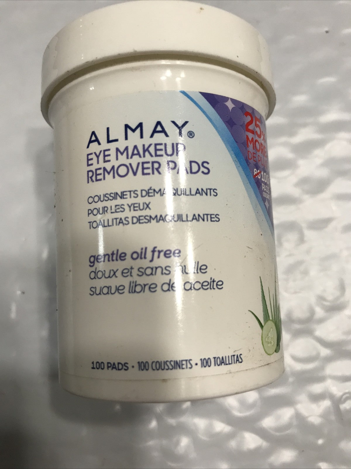 Gentle Oil-Free Eye Makeup Remover Pads - Discontinued, Sealed, 100 Count