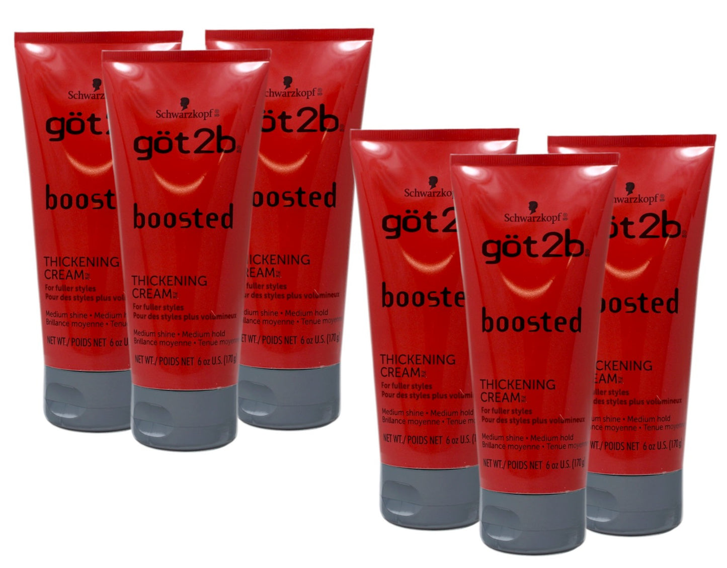 Hair Thickening Cream for Volume & Fuller Styles - 6 OZ 6 Pack