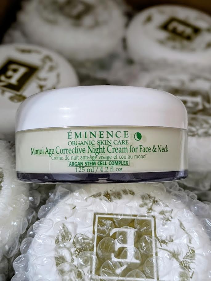 Eminence Monoi Age Corrective Night Cream for Face & Neck 125ml - Nourishing Anti-Aging Moisturizer