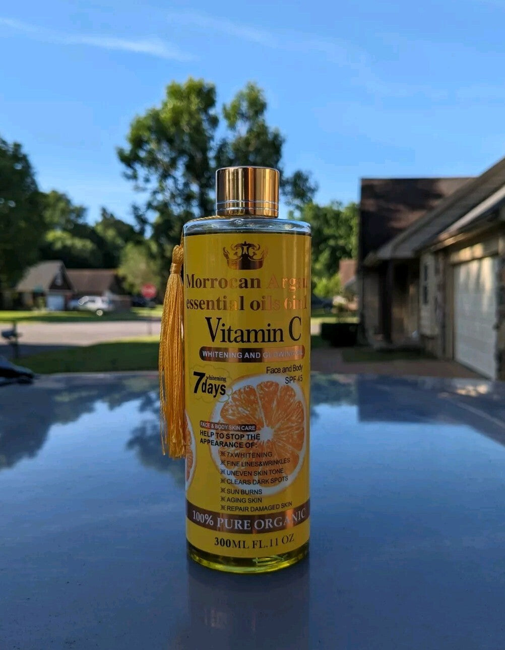 Moroccan Argan Oil Serum SPF 45 - Vitamin C Whitening & Glow