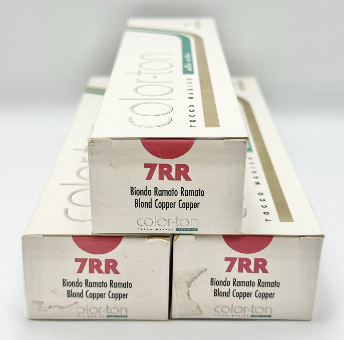 Permanent Hair Color 7RR Blond Copper - 3 Pack