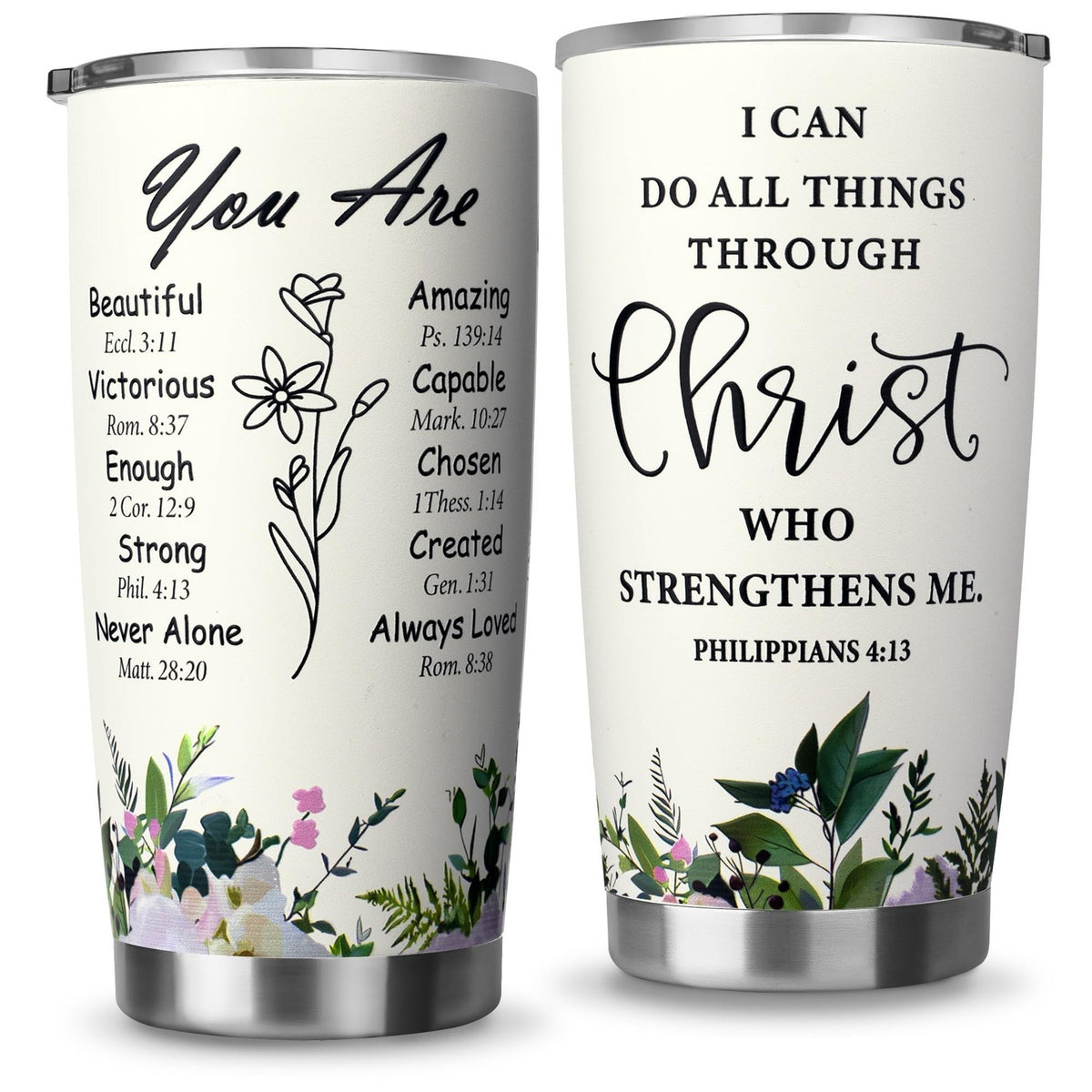 20oz Insulated Stainless Steel Tumbler for Women - Inspirational Religious Gift