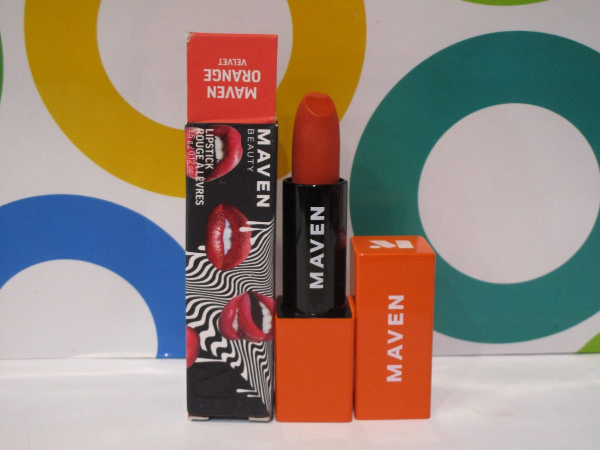 Liquid Lipstick - Maven Orange Velvet 0.12 Oz - Long Lasting Lip Color
