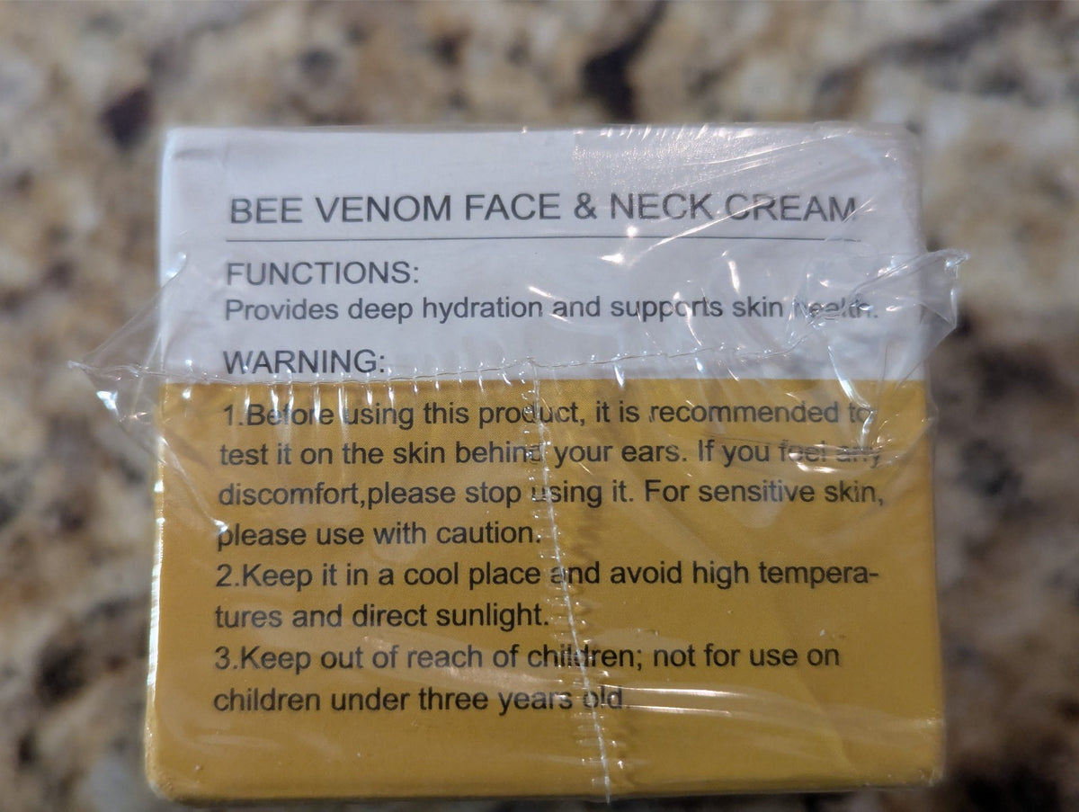 Bee Venom Face Neck Hand Foot Cream & Lip Balm Set - Natural Skincare