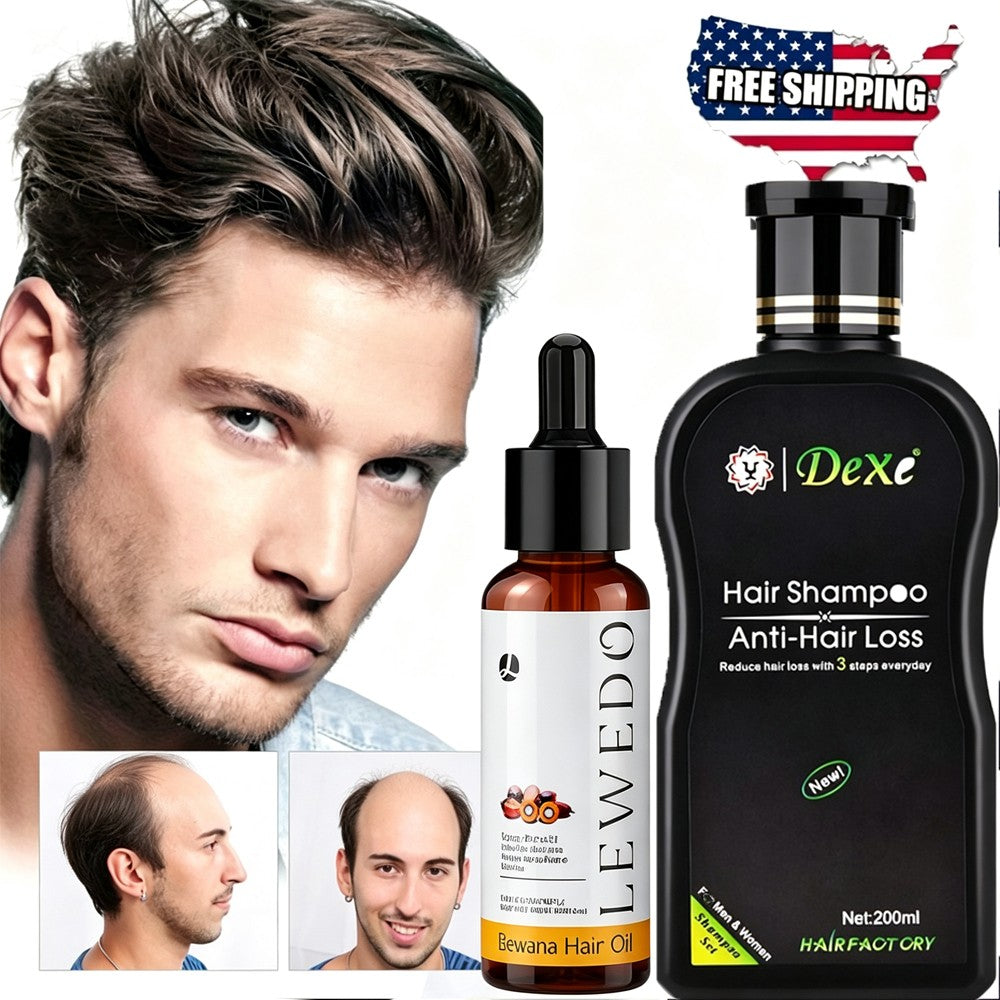 Anti-Hair Loss Shampoo for Hair Growth - Dexe 200ml Men & Women