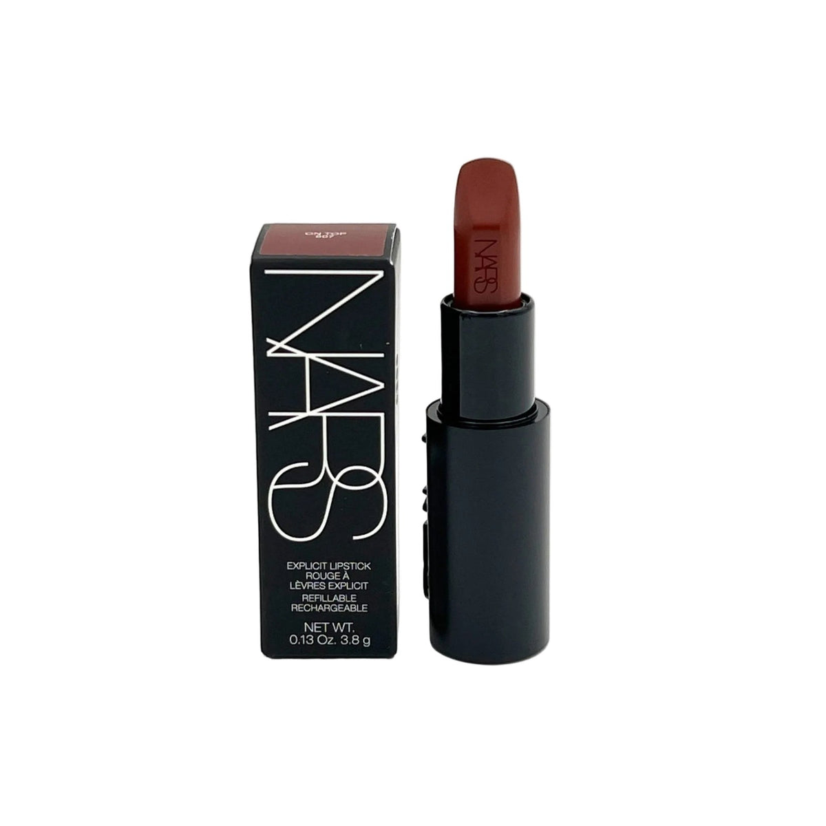 NARS Lipstick Deep Chestnut Satin Finish Full Size 0.13 oz