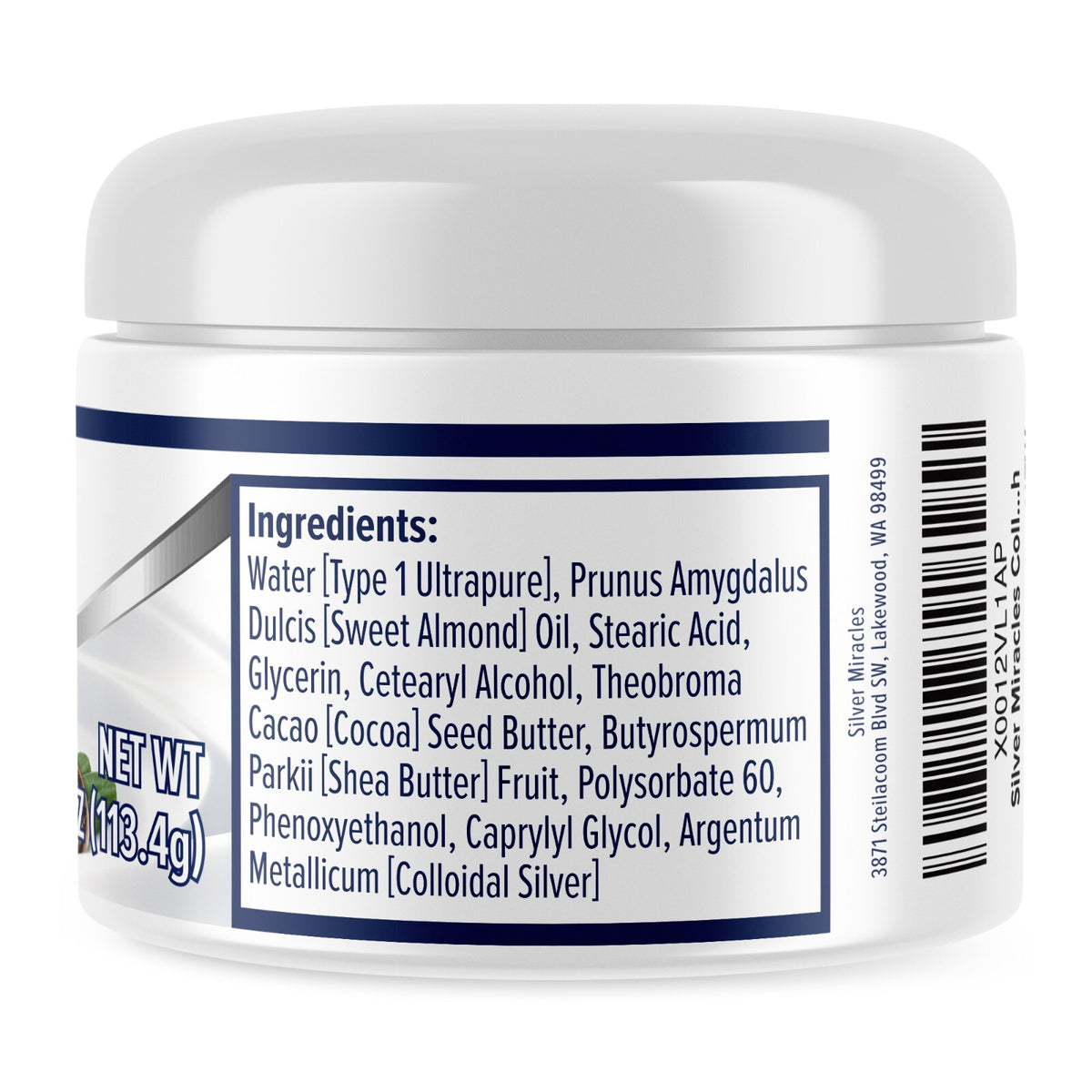 Colloidal Silver Cream – Shea Butter & Cocoa Butter Moisturizer