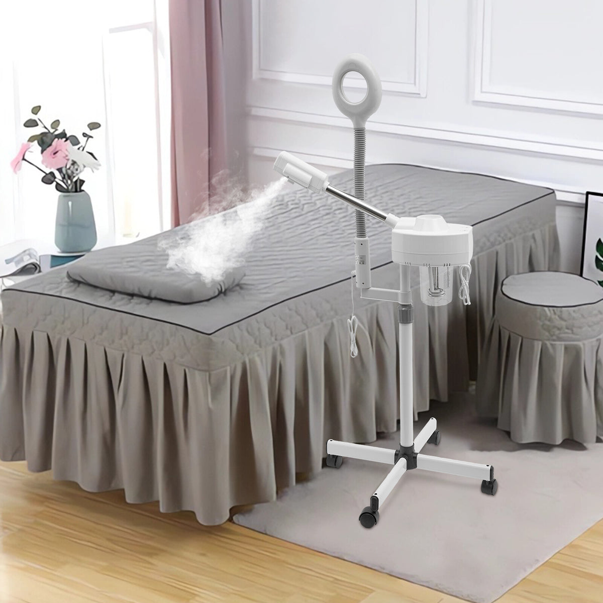 Professional 2-in-1 Facial Steamer for Skin Care with Magnifier - Home Use