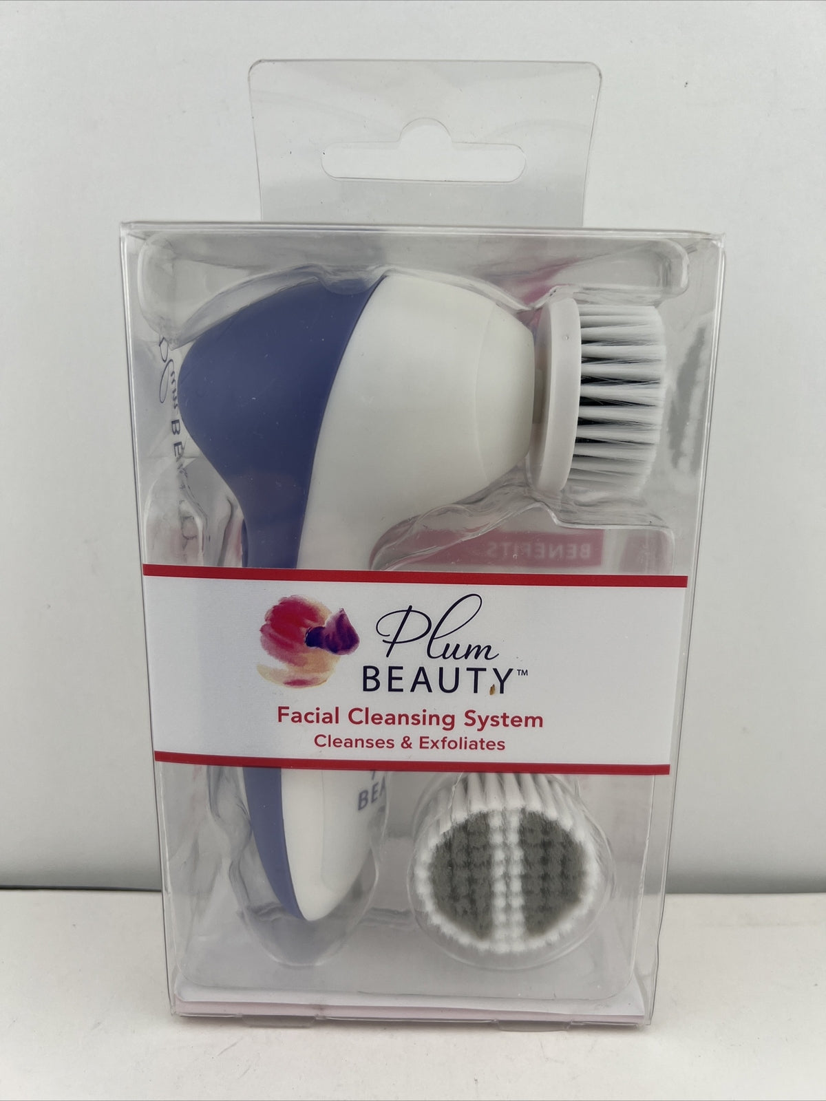 Facial Cleansing System with 2 Brush Heads for Exfoliation and Deep Pore Cleaning