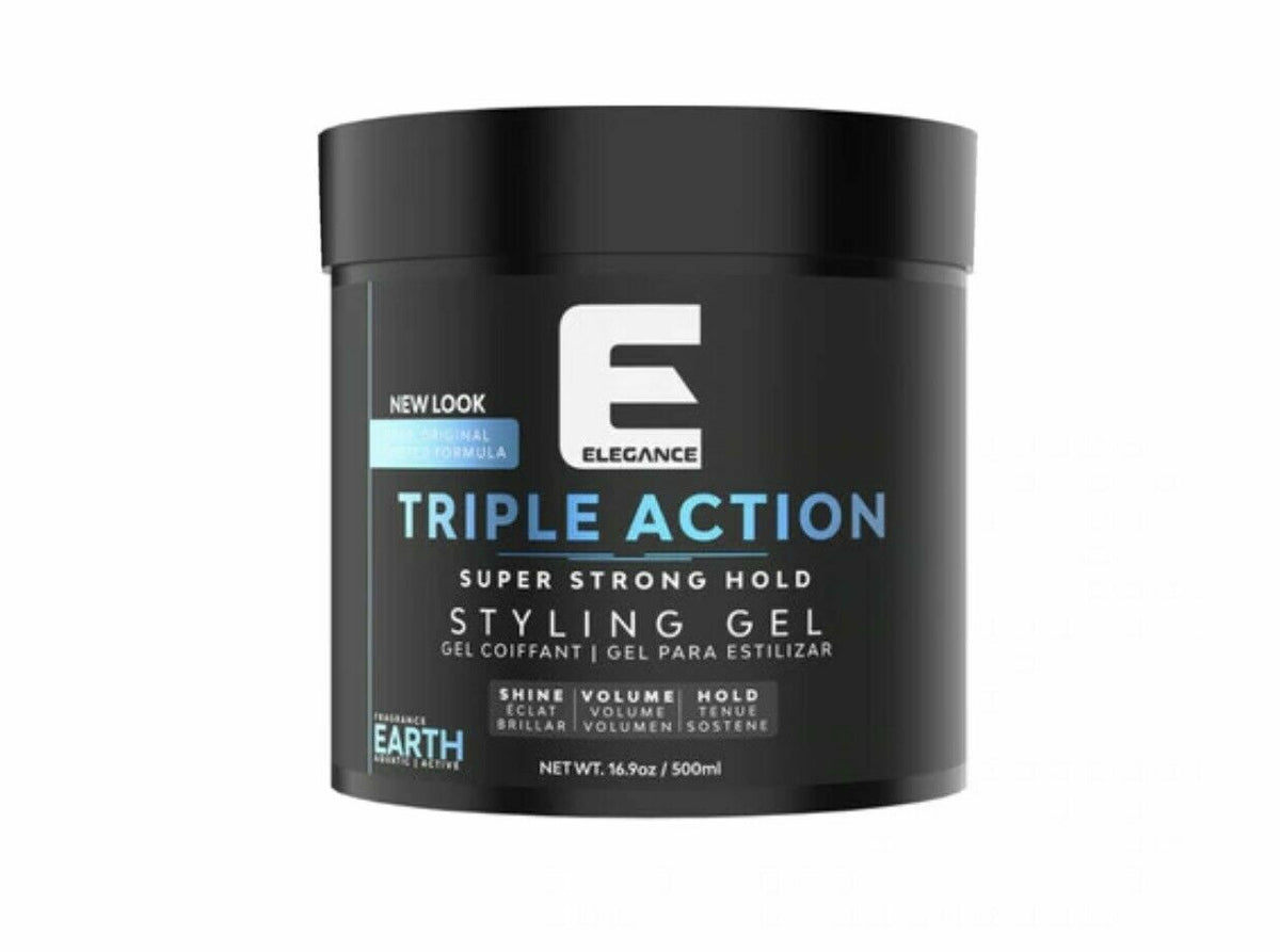 Super Strong Hold Styling Gel 16.9oz - Long-Lasting Shine & Volume