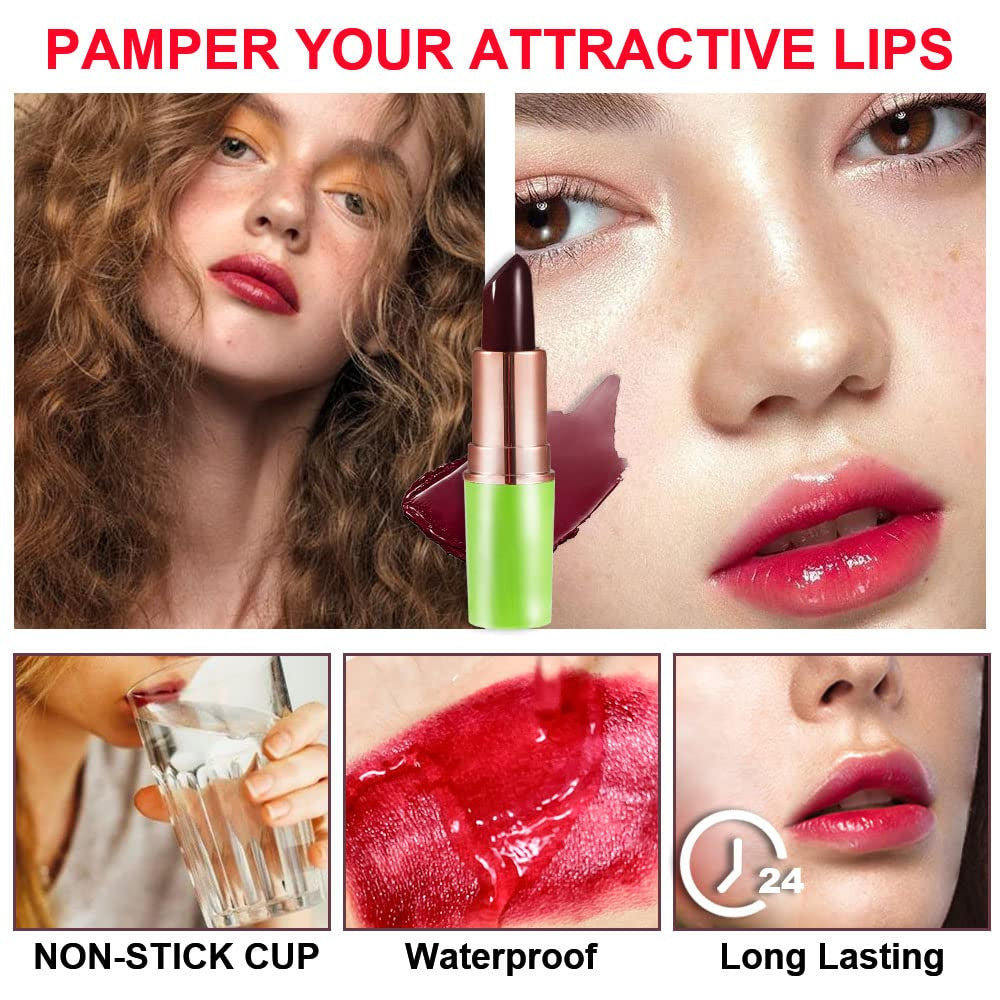 Color Changing Lipstick Set - Long Lasting 24H Moisturizing Lip Balm for Women