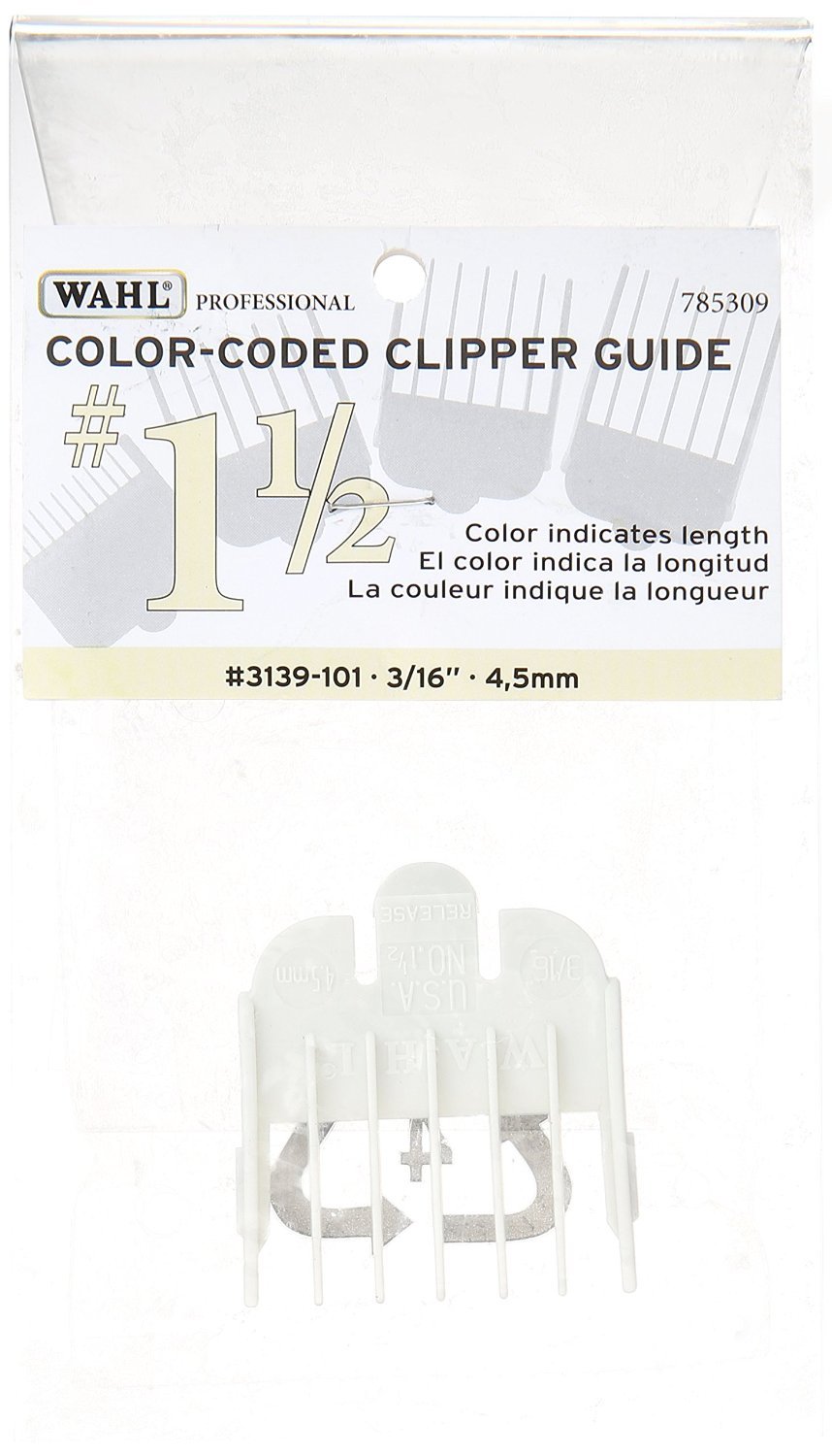 WAHL Professional Color-Coded Clipper Guide # 1 �, 3139-101. White
