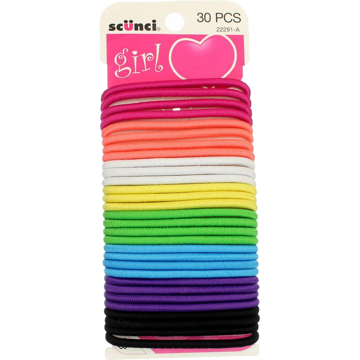 Scunci With love Hair Elastics, 30 Ct
