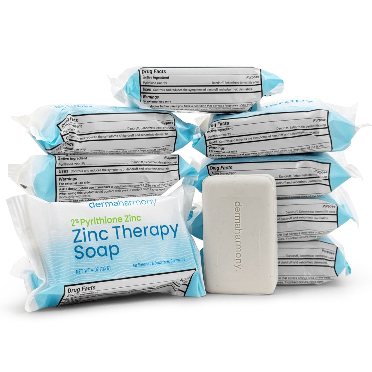 2% Pyrithione Zinc Bar Soap – 10 Pack, 4 oz