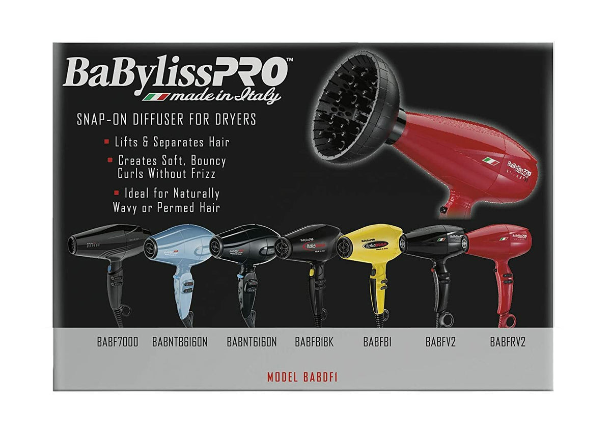 BABYLISS PRO Snap-On Diffuser for Mid-Size Dryers -- BABDF2, adds