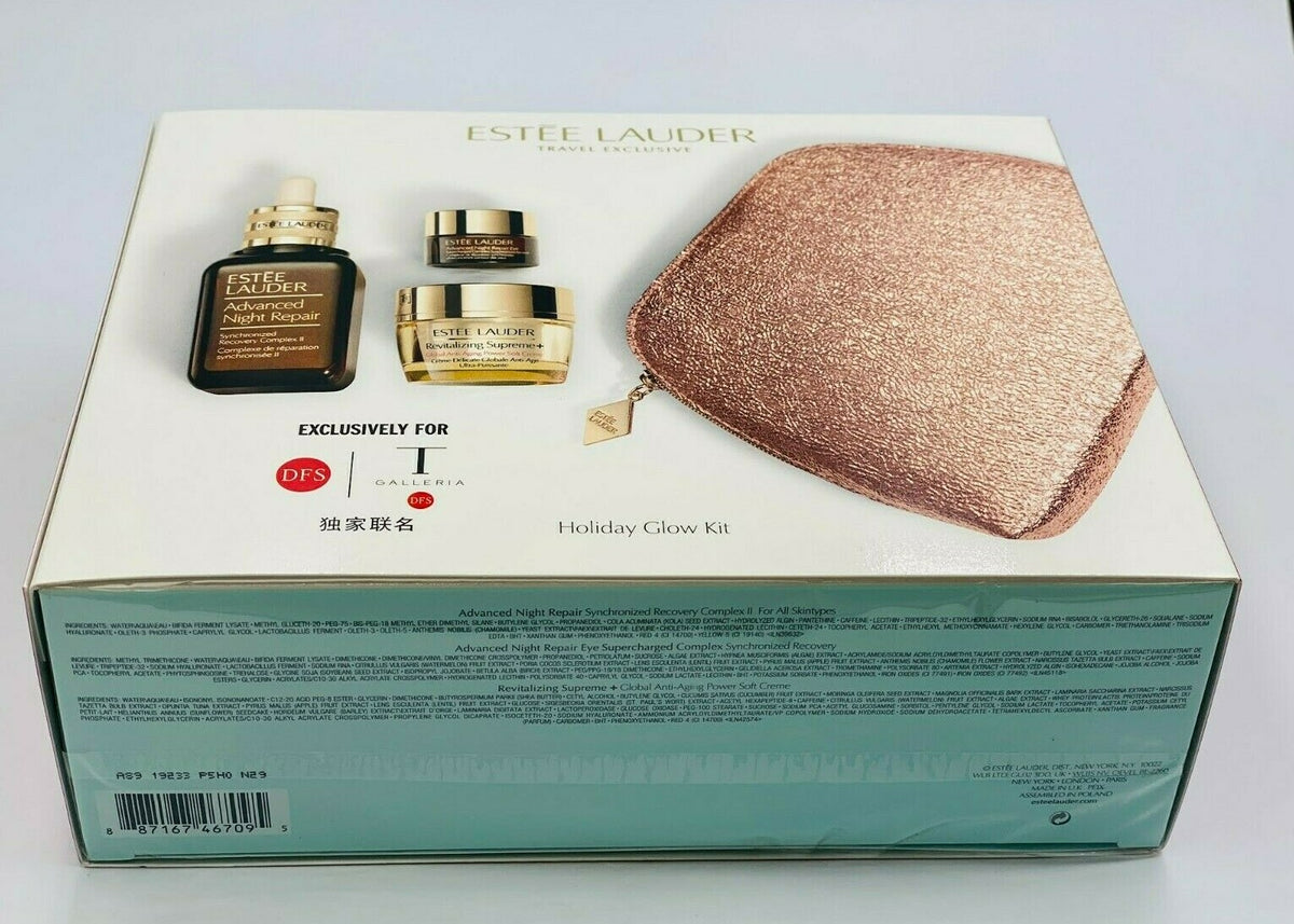 Estee Lauder Holiday Glow Skincare Gift Set with Night Repair & Revitalizing