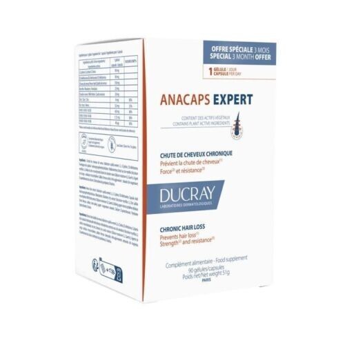 Ducray Anacaps Expert Hair Loss Treatment - 90 Capsules