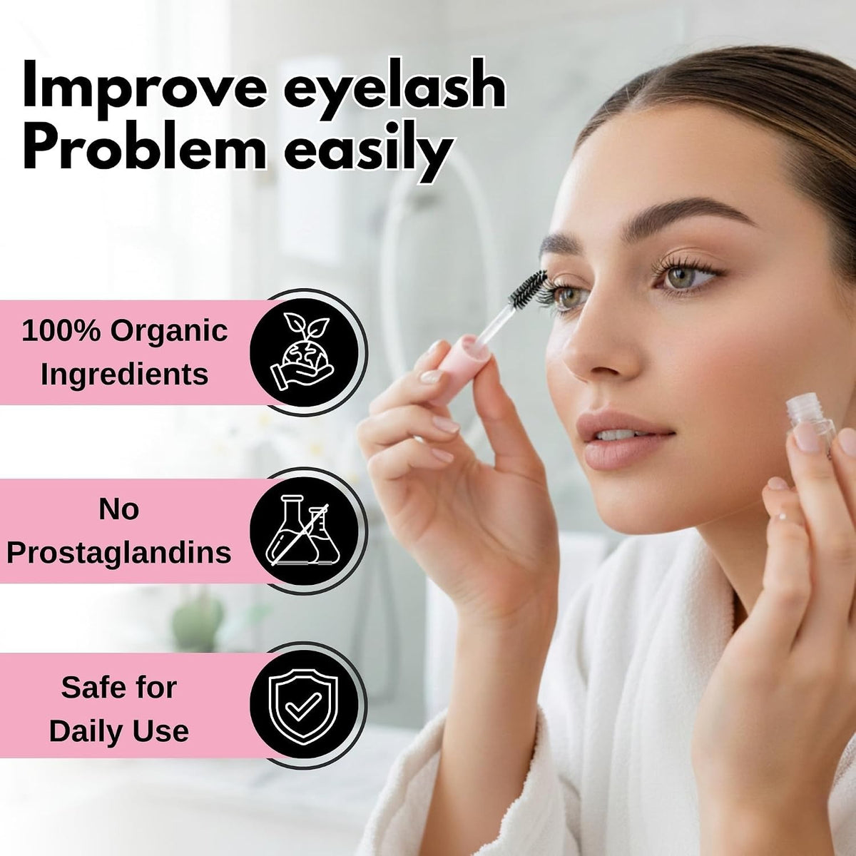 Eyelash Growth Serum - Peptide & Botanical Lash Conditioner, 10ml