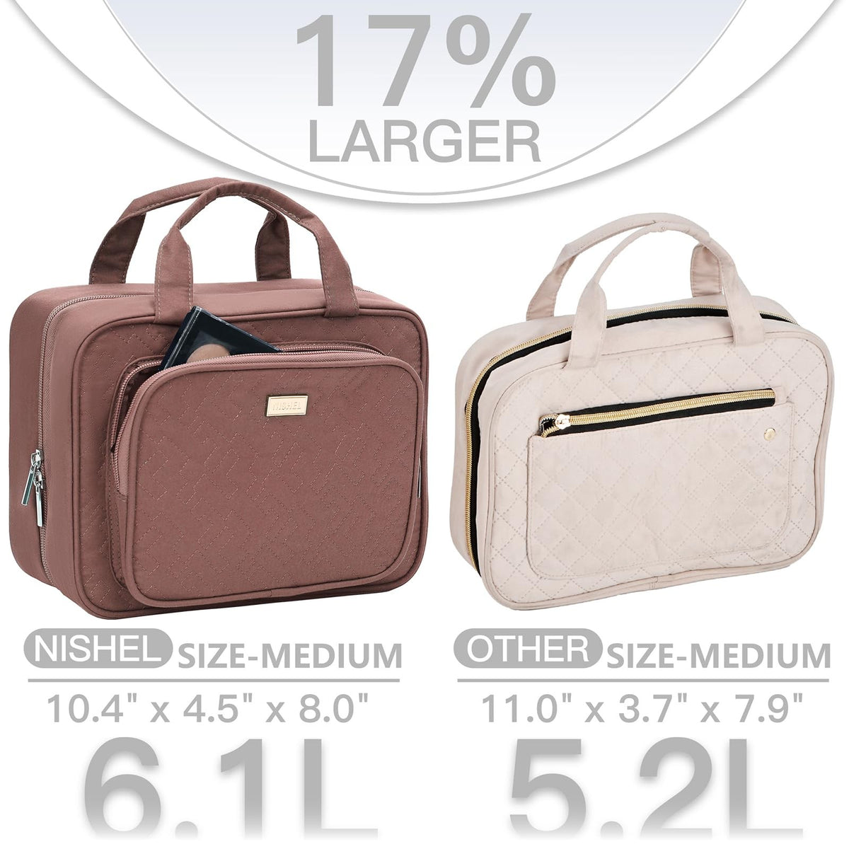 Travel Toiletry Bag for Women Large Capacity Hanging Organizer