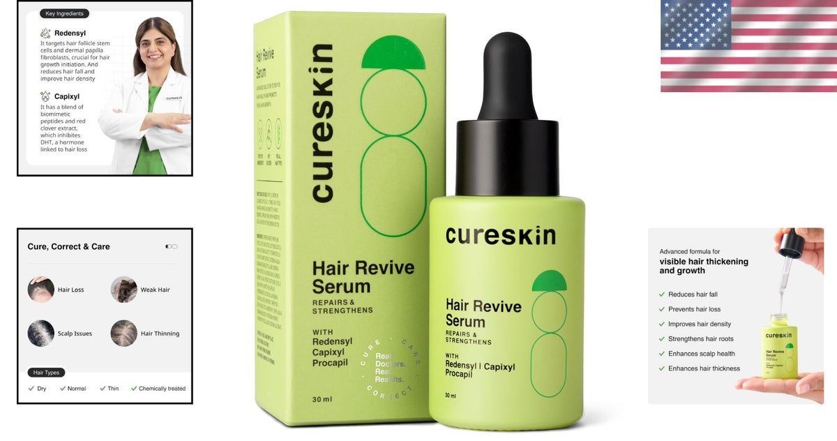Hair Thickening Serum with Redensyl & Capixyl - 1.01 Fl Oz