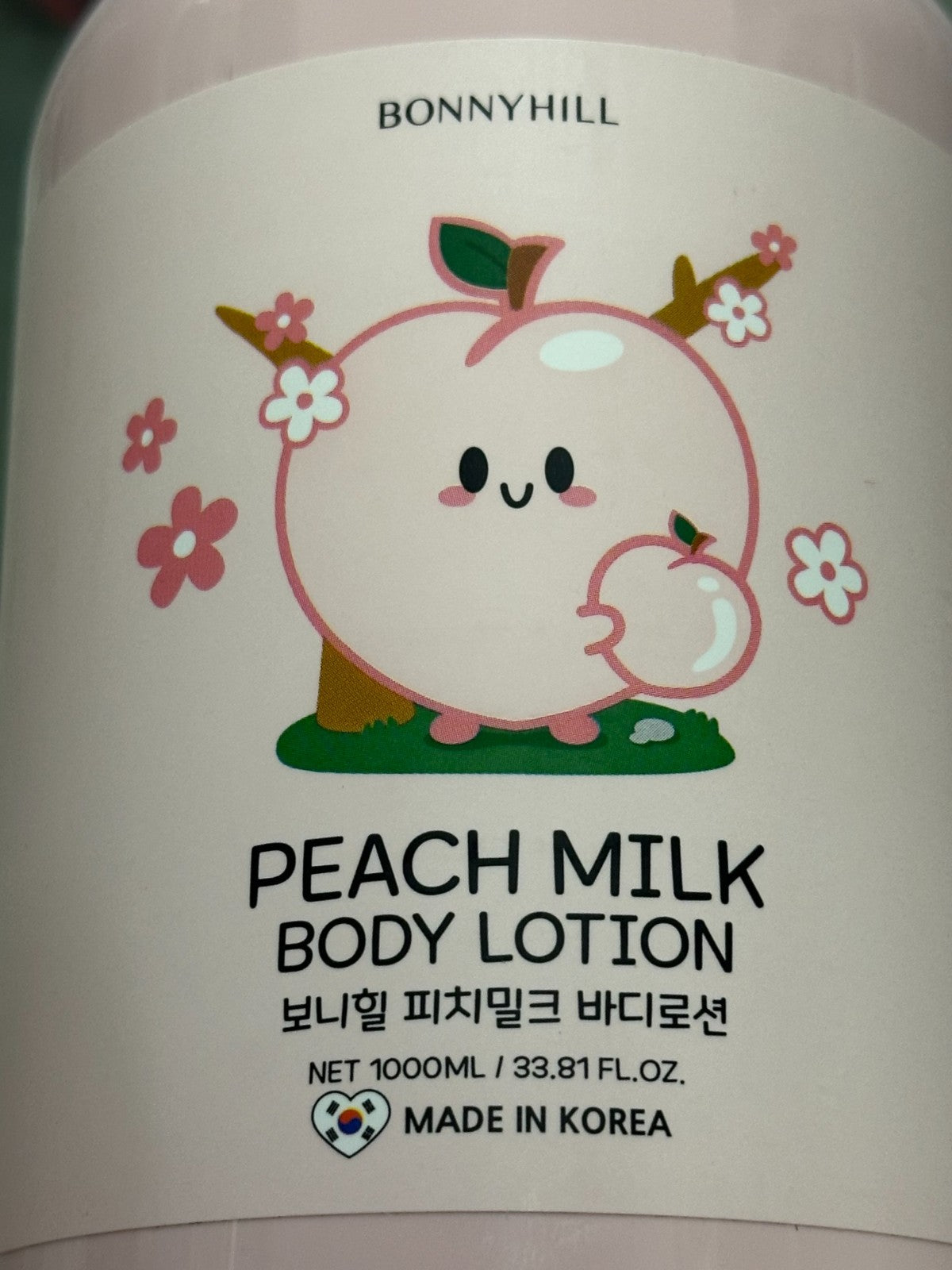 Peach Milk Body Lotion - 2-Pack, 1000ml, Moisturizing