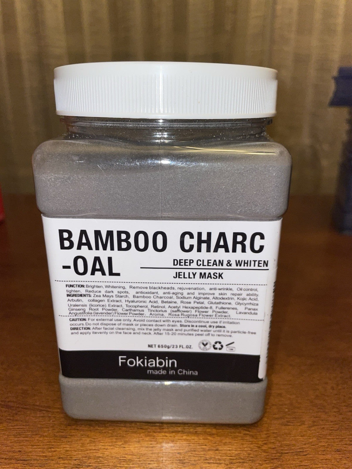Bamboo Charcoal Face Mask Powder - 650g DIY Skin Peel