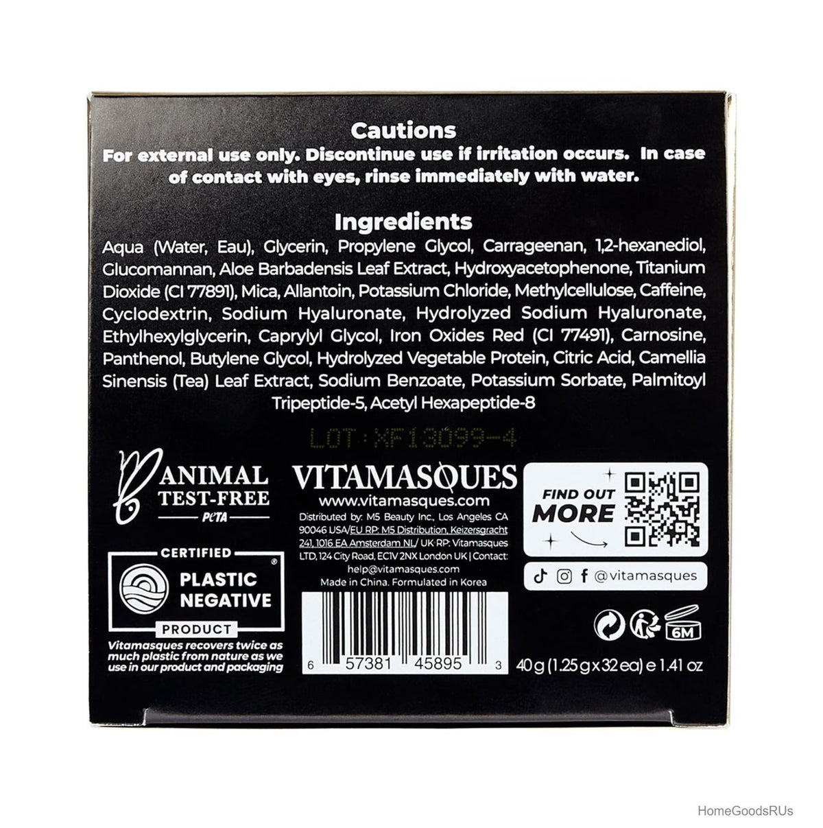 Hydrogel Eye Pads for Puffy Eyes Dark Circles Caffeine Aloe Vera 16 Pairs 4 Pack