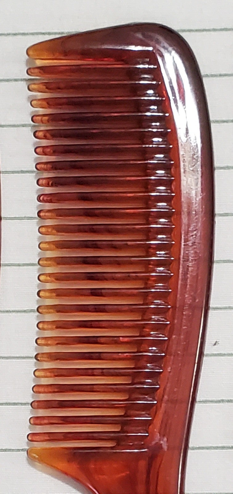 Vintage Tip Top Brown Styling Comb Set - 3 Pieces, 6 Inches