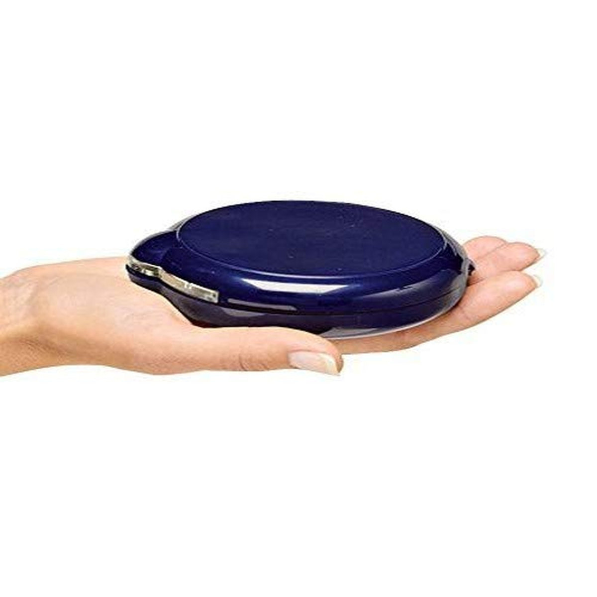 15X Magnifying Tabletop Mirror with LED Lights - Blue, Adjustable & Foldable