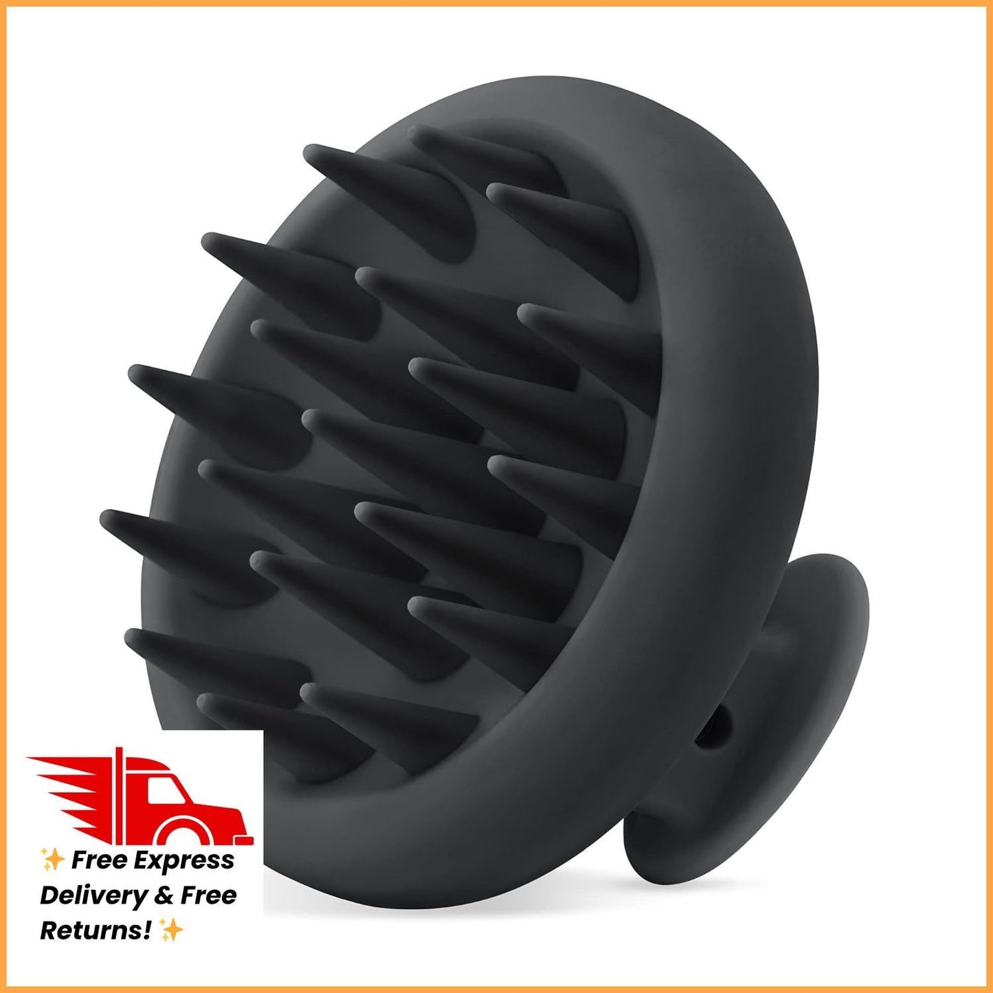 Scalp Massager for Hair Growth & Deep Cleansing - Large Silicone Brush