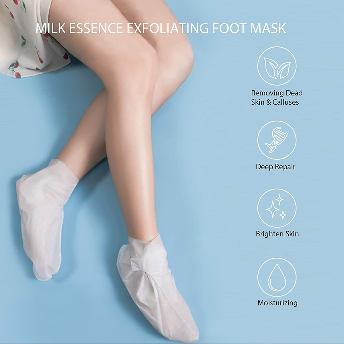Foot Peeling Mask - 2 Pair Exfoliating Foot Peel