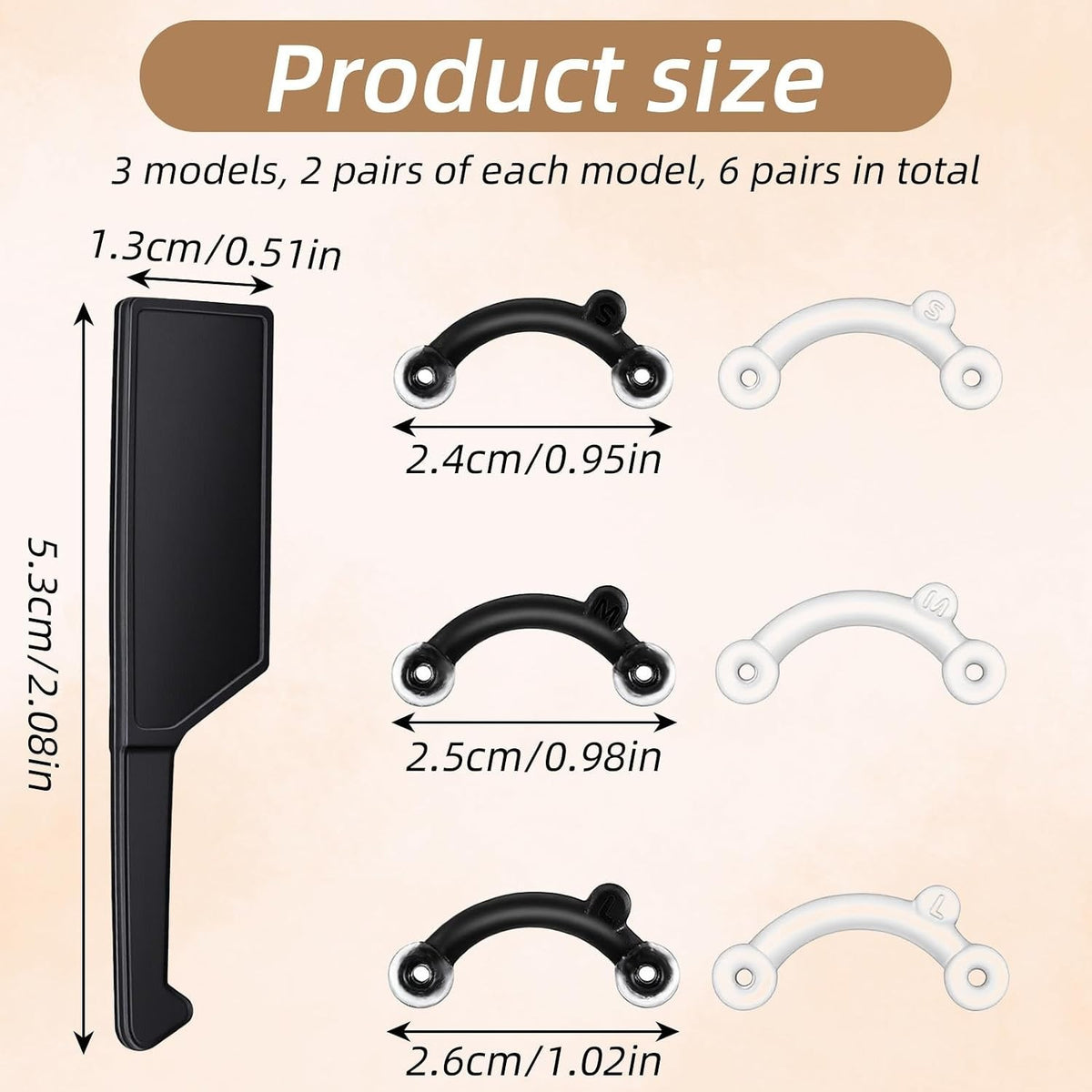 Nose Shaper Clips 6 Pairs - Invisible Nose Slimmer & Contouring Kit for Women & Men