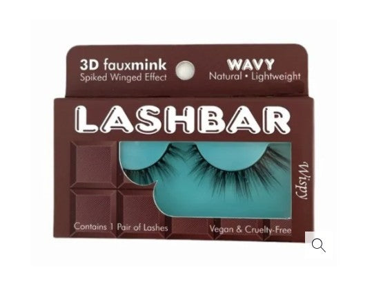 3D Faux Mink Wavy Lashes - Small Flare Vegan Natural Look