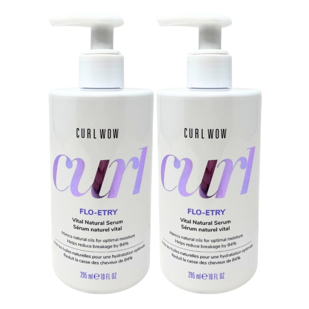 Color Wow Curl Wow FLO-ETRY Natural Curly Hair Serum 10oz - Pack of 2