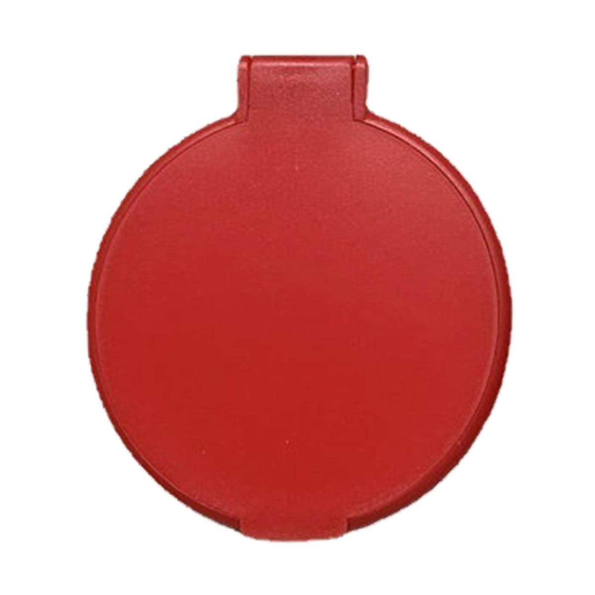 Lighted Folding Circular Pocket Mirror - Compact Travel Makeup Mirror, Red