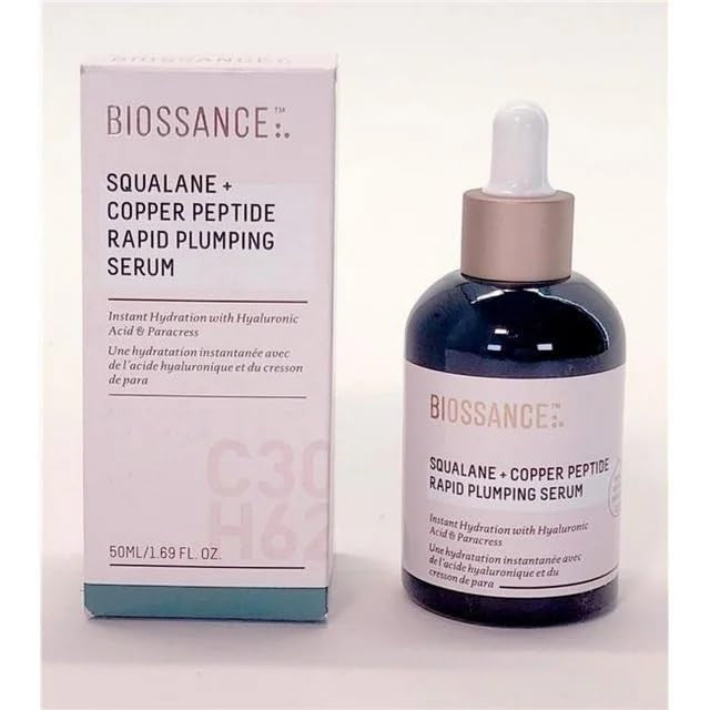 Hydrating Copper Peptide Face Serum 1.69 oz - Fast Plumping & Collagen Boosting