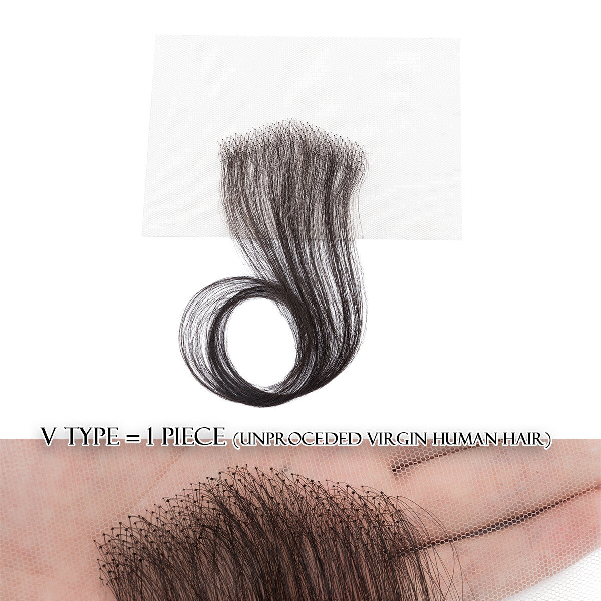 Men's Human Hair Toupee Replacement System with PU & HD Lace Base - Natural Hair Cover