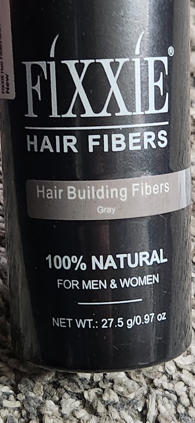 Fixxie Hair Fibers Grey 100% Natural For Men Or Woman