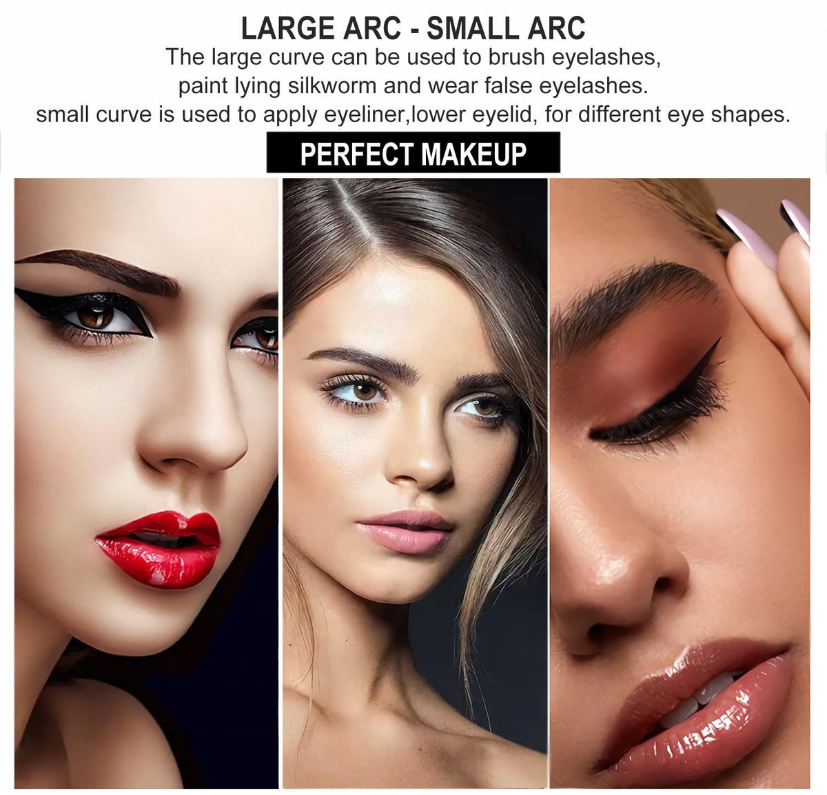 Reusable Silicone Eyeliner Stencils for Precise Eye Makeup Application