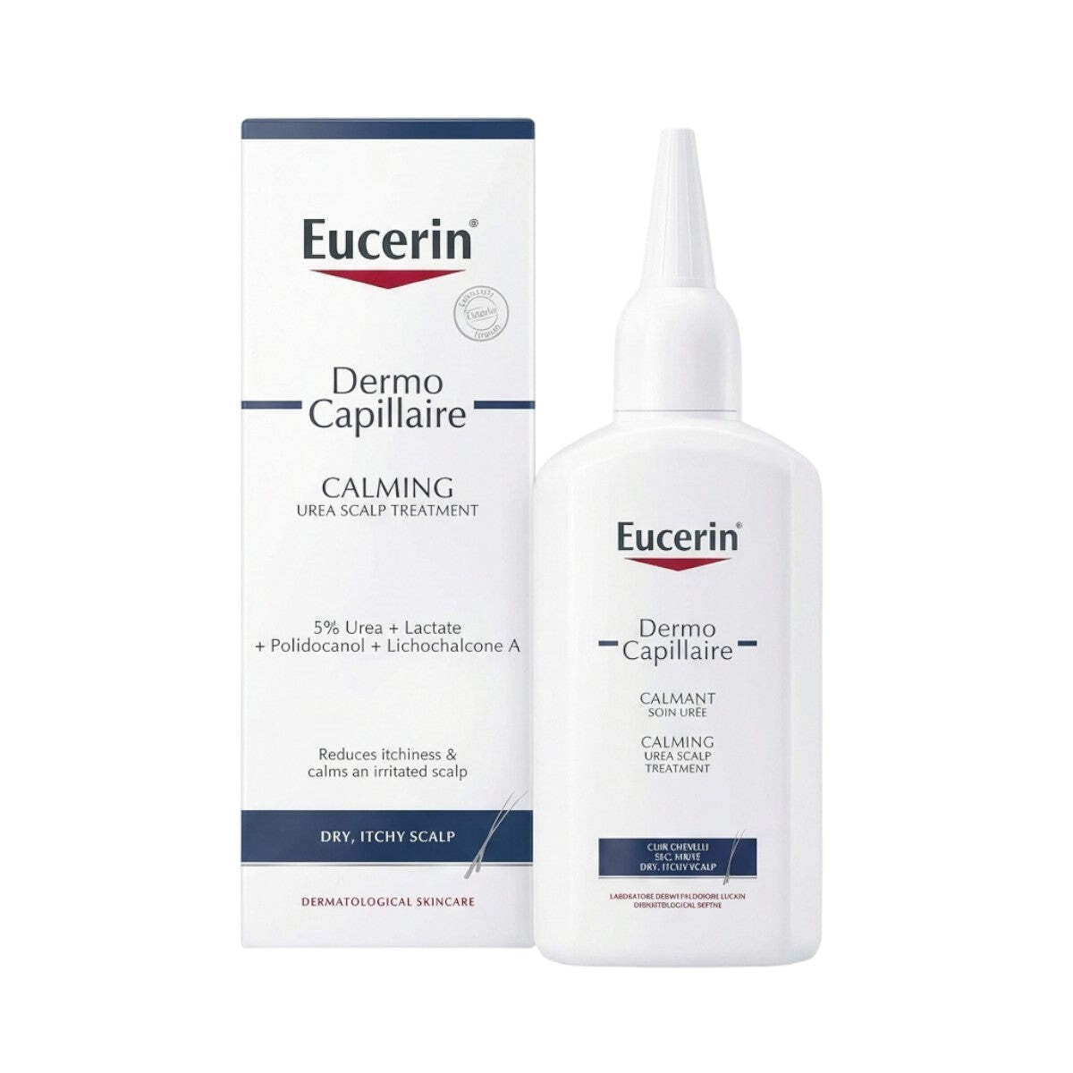 Eucerin DermoCapillaire Calming Urea Scalp Treatment 100ml - Hydrating & Soothing for Sensitive Scalp