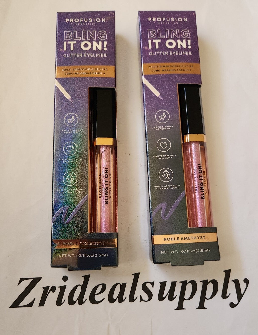 Liquid Glitter Eyeliner Nobel Amethyst Pack of 2 - Sparkling Eye Makeup