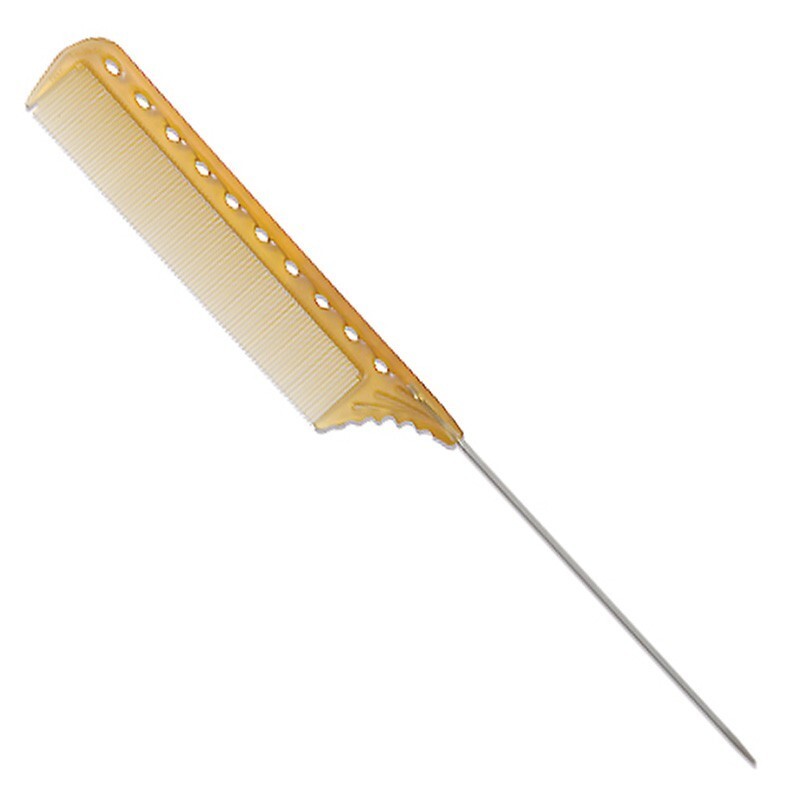 YS Park 112 Stainless Steel Thin Pin Tint Comb - Camel Hair