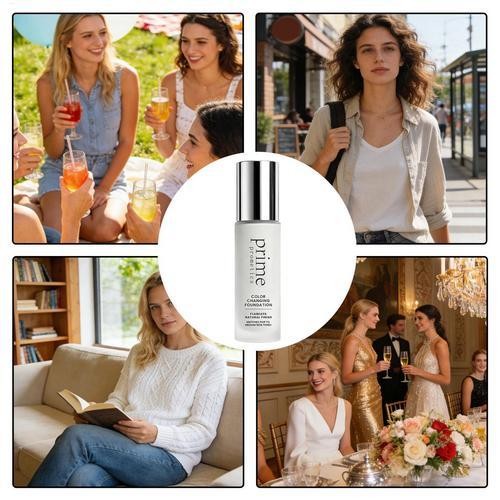 Color Changing Foundation for Mature Skin - 12-Hour Long Wear
